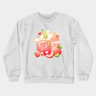 Aesthetic Sweet Peach Tea Carton Crewneck Sweatshirt